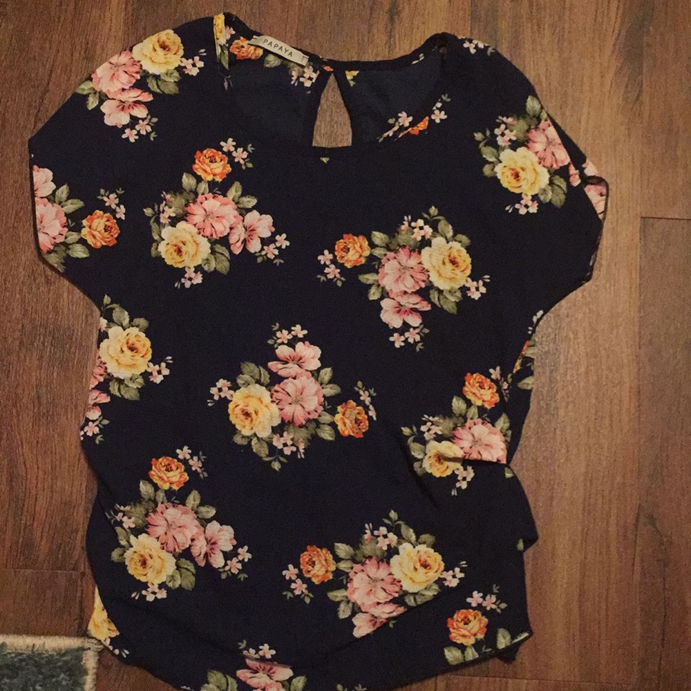 Navy blouse